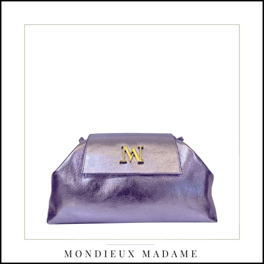 Sac"Naomi" Lilla Métallique Mondieux Madame