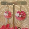 Boucles d'oreilles " La vie est Belle"