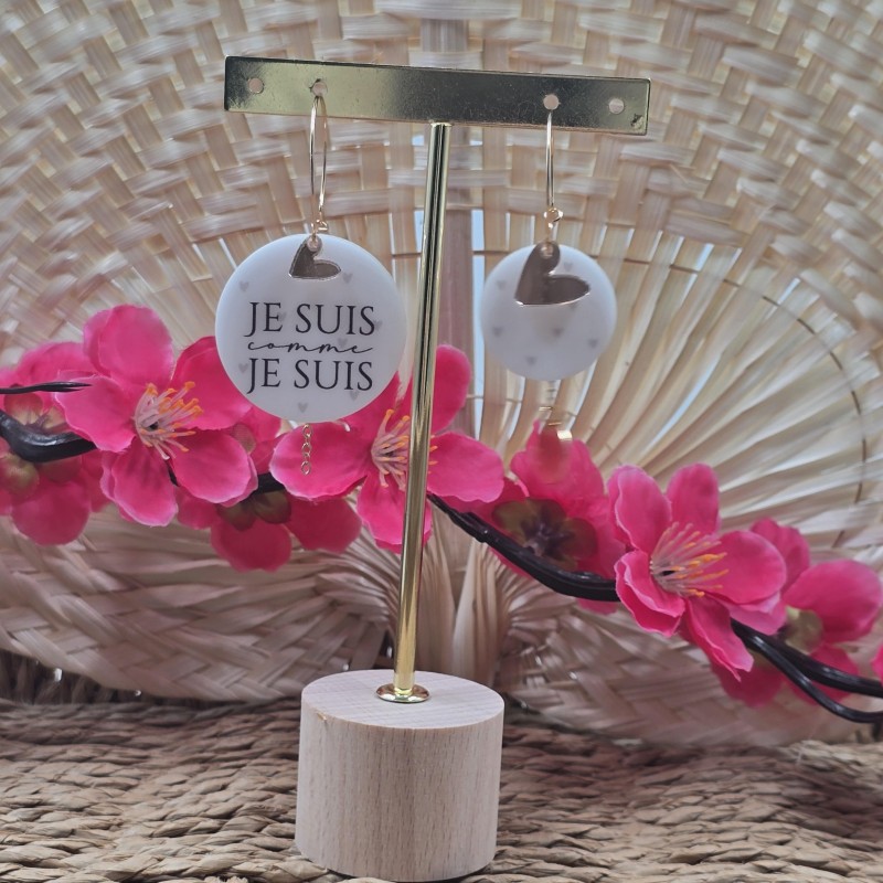 Boucles d'oreilles "Je suis comme je suis"