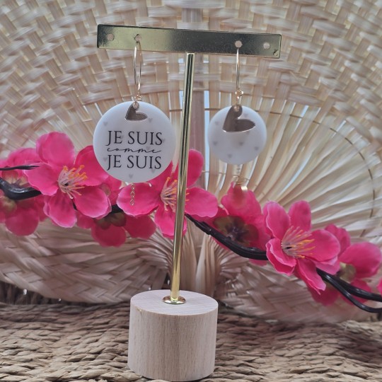 Boucles d'oreilles "Je suis comme je suis"
