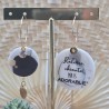 Boucles d'oreilles " Râleuse ,chiante mais adorable"