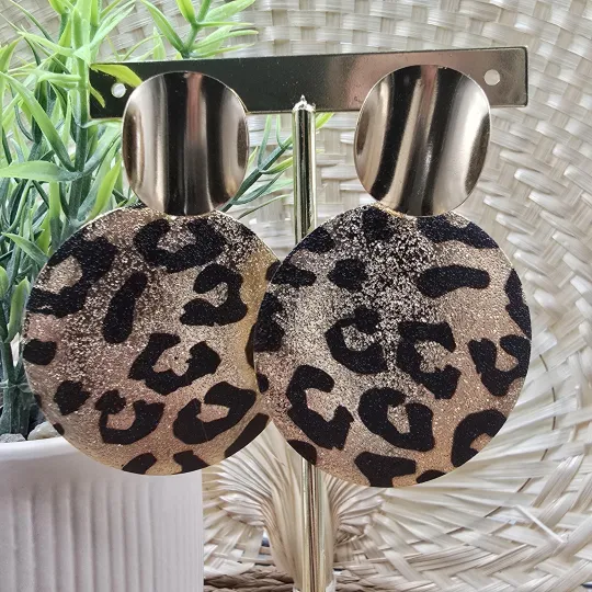 Boucles d'oreilles grande Léopard