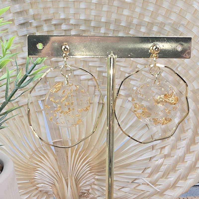 Boucles d'oreilles dorée