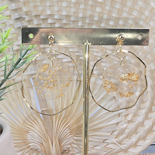 Boucles d'oreilles dorée