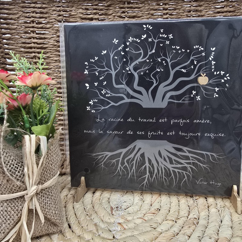 Cadre relief 20/20 "La racine du travail est parfois amère..."