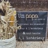 Cadre relief 20/20 "Un papa c'est comme un moelleux au chocolat. Dur à l'extérieur & tout tendre à l'intérieur"