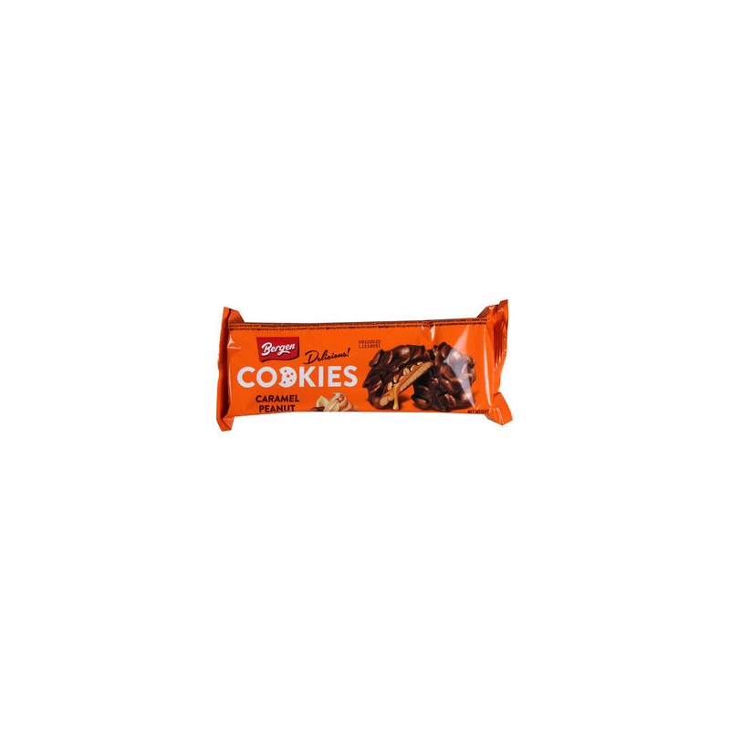 BERGEN COOKIES CARAMEL PEANUT DARK 6P 130GR