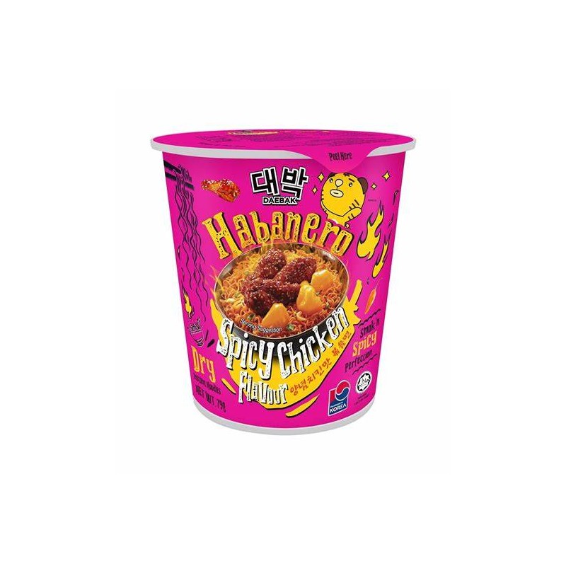 DAEBAK HABANERO NOODLES SPICY CHICKEN 79GR