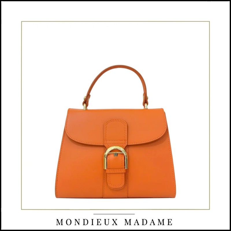 Sac à mains "Deley"orange Mondieux Madame