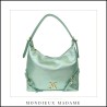 Sac à mains "Diana"vert métallique Mondieux Madame