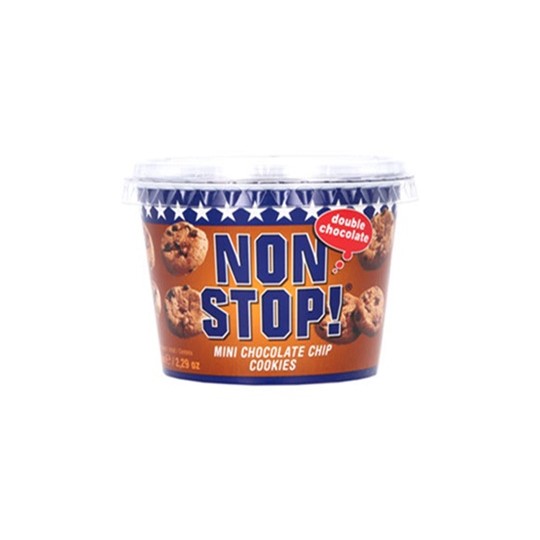 NON STOP COOKIES DOUBLE CHOCOLAT 65GR