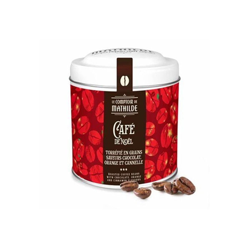 Café Torréfié en Grains Saveur Chocolat, Orange et Cannelle 125G
