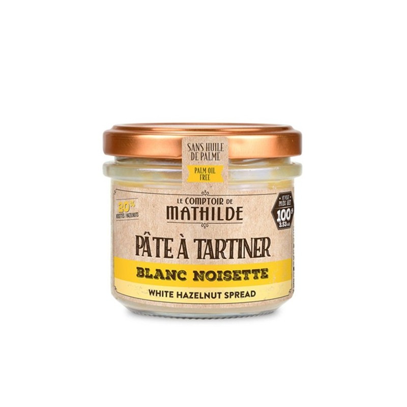 Pâte à tartiner Blanc Noisette 100G
