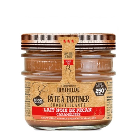 Pâte à tartiner Croustillante Lait Noix De Pecan Caramelisée 250G