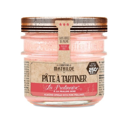 Pâte à tartiner La Pralinaise A La Praline Rose 250G