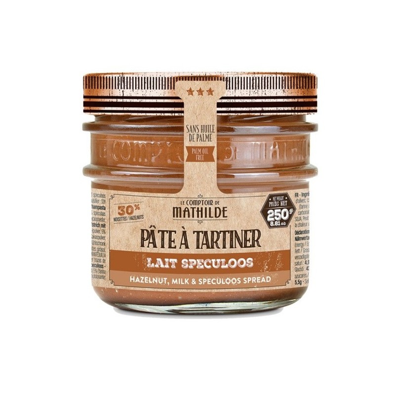 Pâte à tartiner Lait Noisette Speculoos 250G