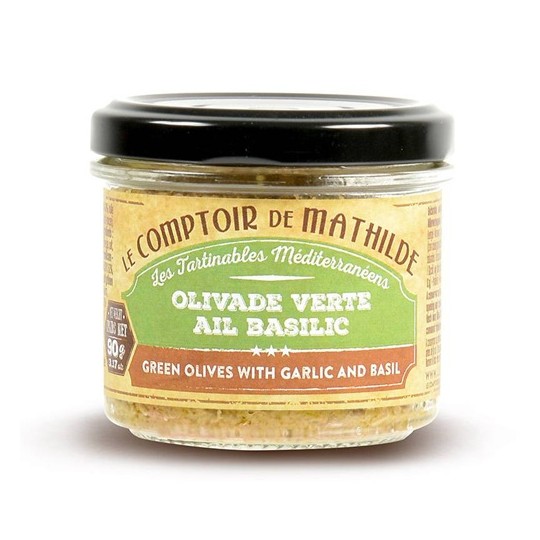 Olivade Verte Ail Basilic 90G