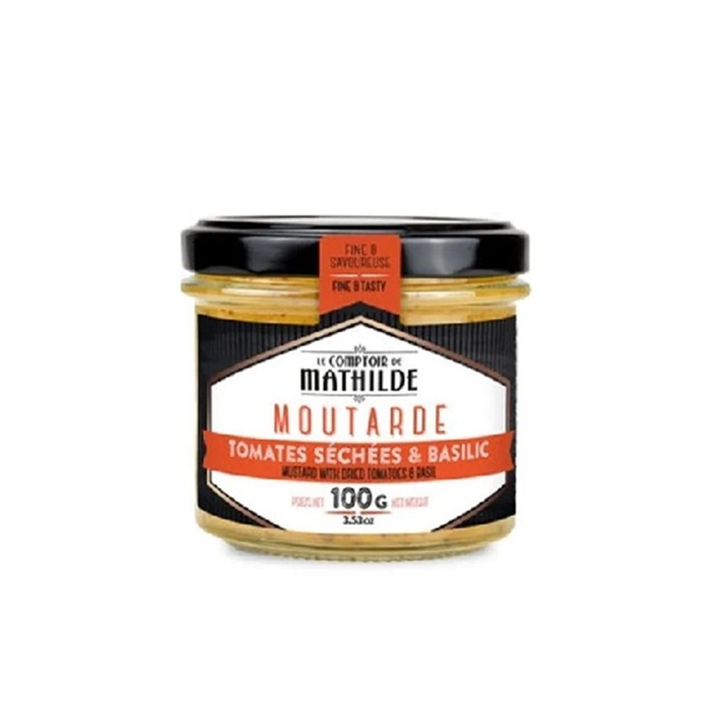 Moutarde Tomates Sechées & Basilic 100G