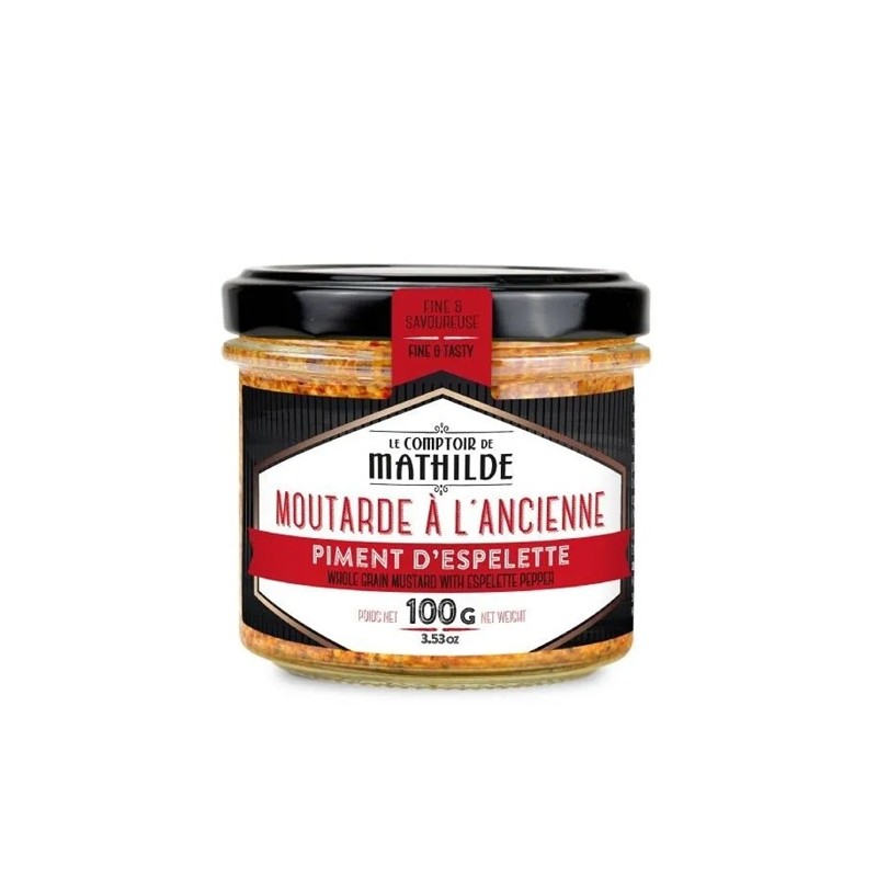 Moutarde A L' ancienne Au Piment D'Espelette 100G