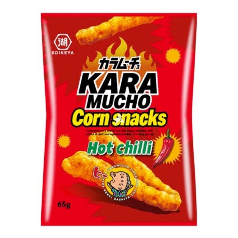 KARA MUCHO CHIPS HOT CHILLI CORN SNACK 65GR