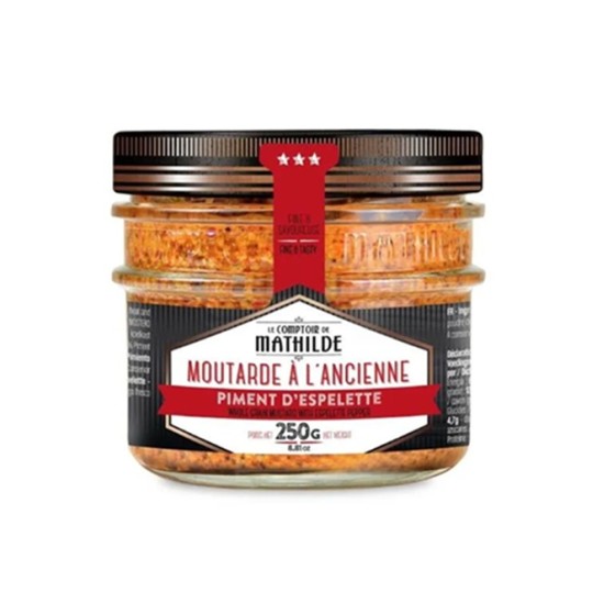 Moutarde A L'Ancienne Au Piment D'Espelette 250G