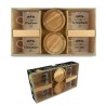 Coffret 4 tasses cafe verre