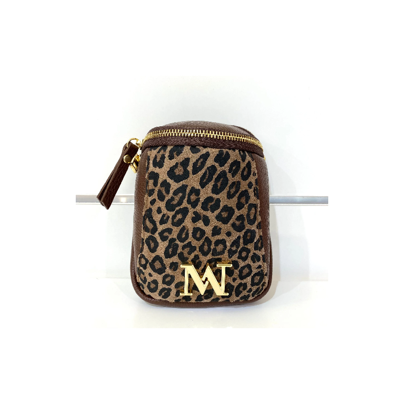 Sac "Lottie" Marron léopard Mondieux Madame