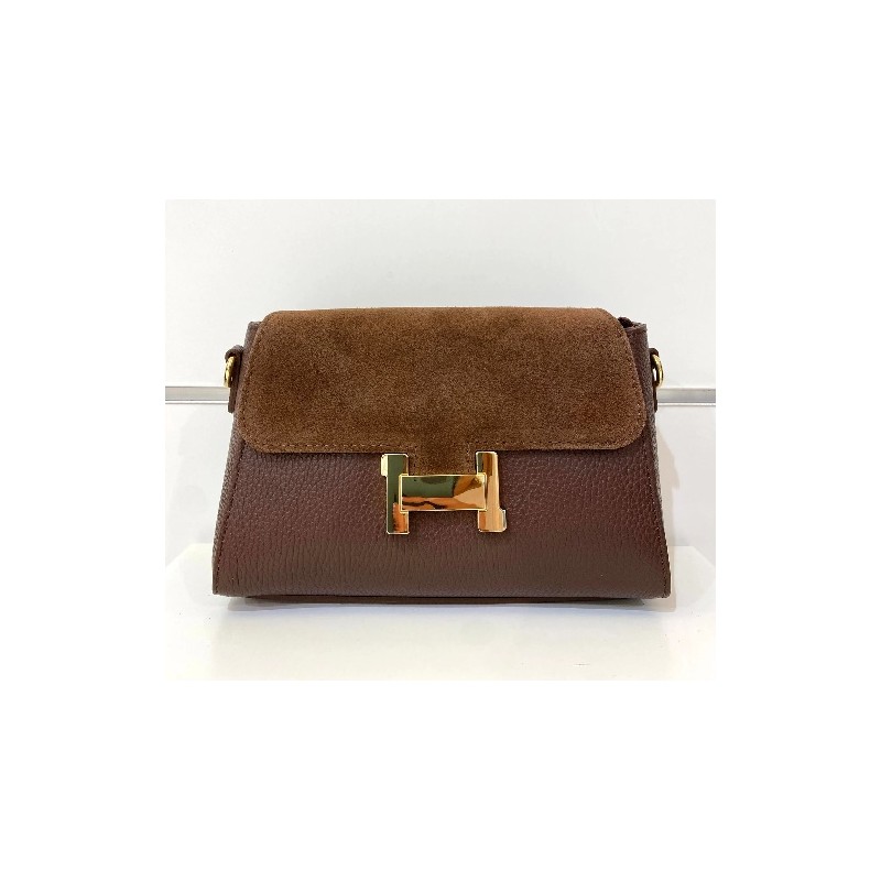 Sac "Nina" Marron/Marron suede Mondieux Madame