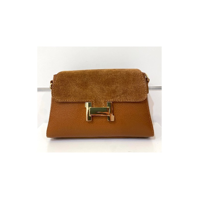 Sac "Nina" Camel/Camel suede Mondieux Madame