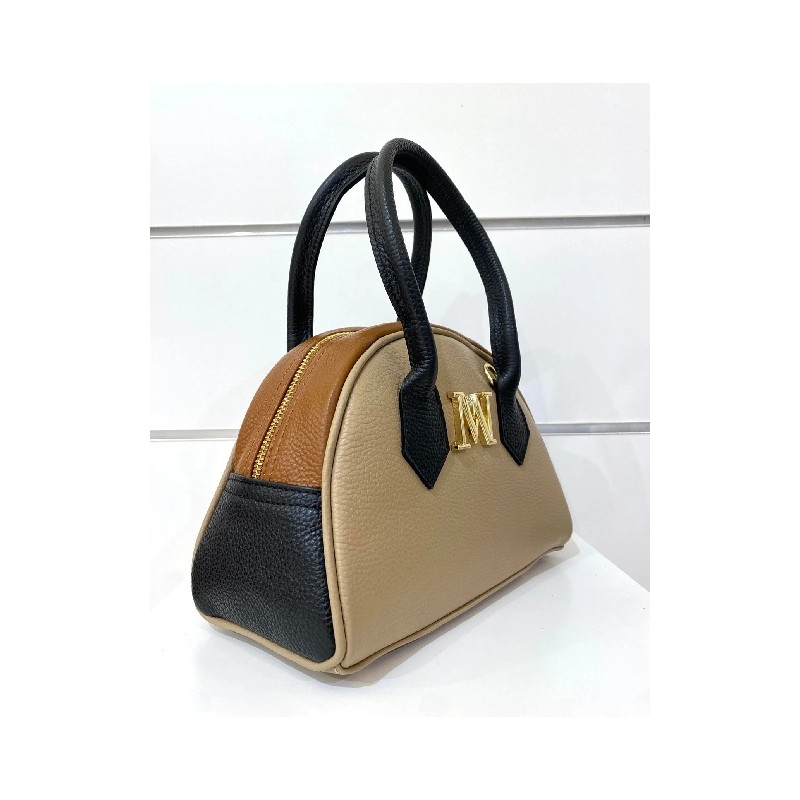 Sac "Charline" Beige/Camel/Noir Mondieux Madame