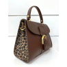 Sac "Delay" Mini Suede Marron/Léopard Mondieux Madame