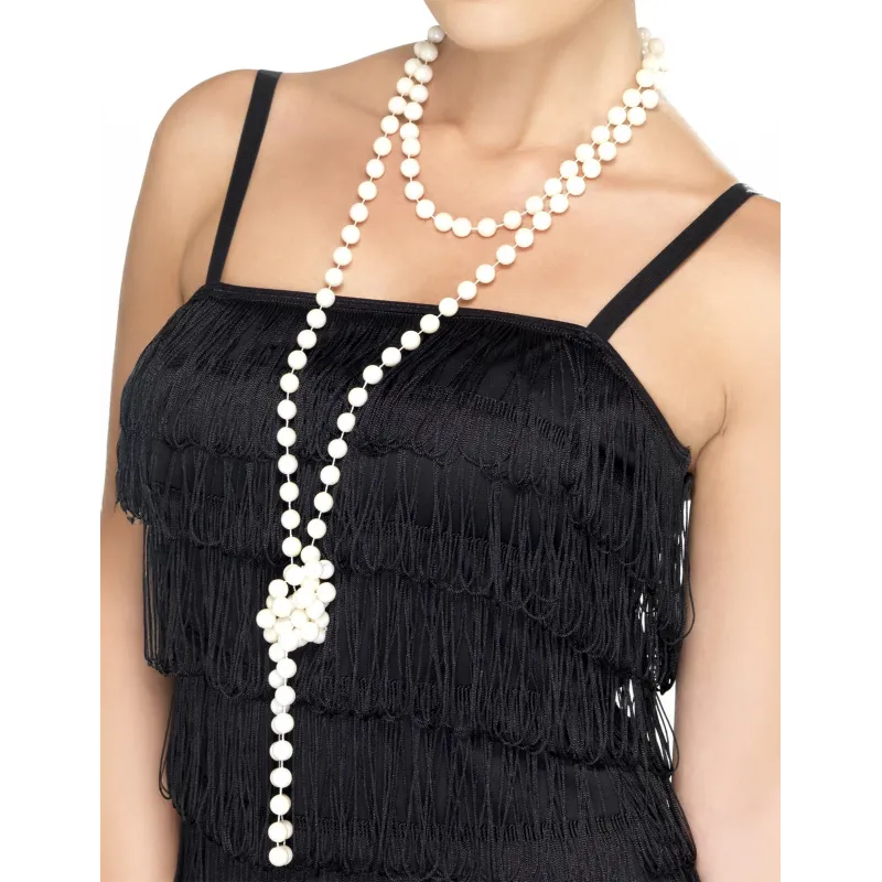 Sautoir de perles nacrées femme