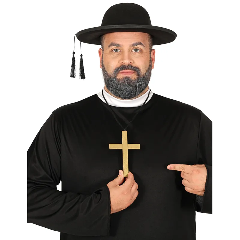 Collier croix de moine or