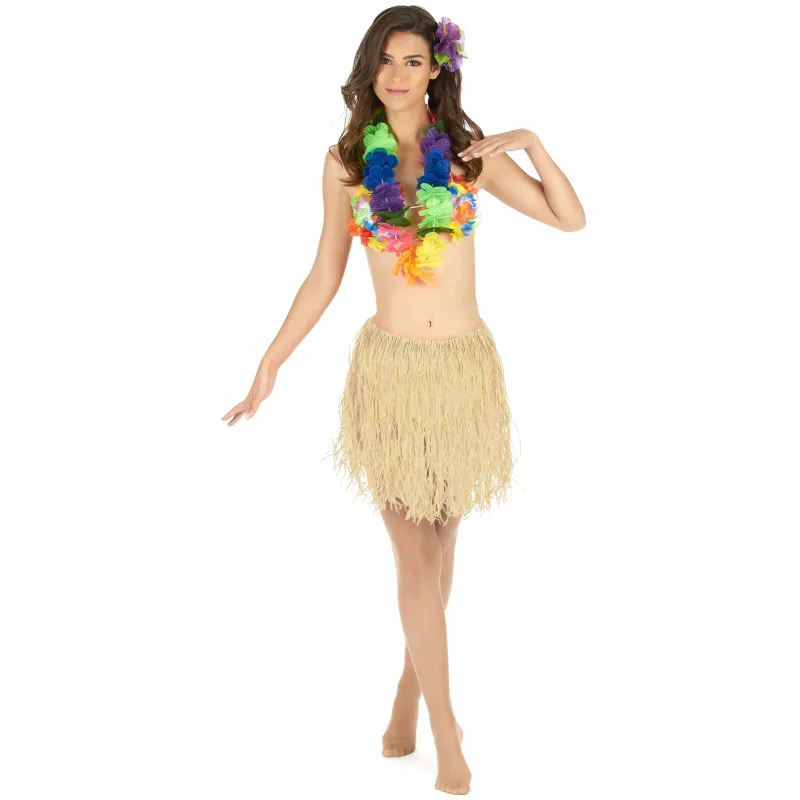 Jupe raphia Hawaï adulte
