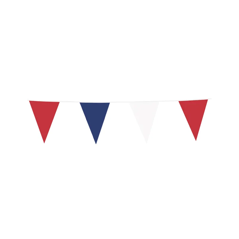 Guirlande de supporter fanions tricolores