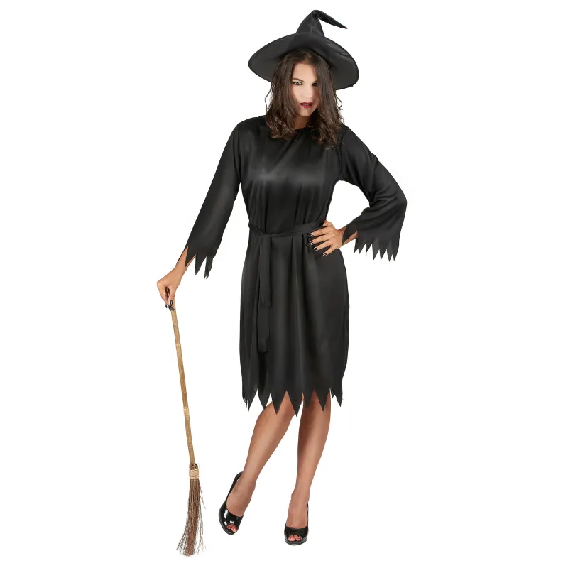 Déguisement noir sorcière femme Halloween