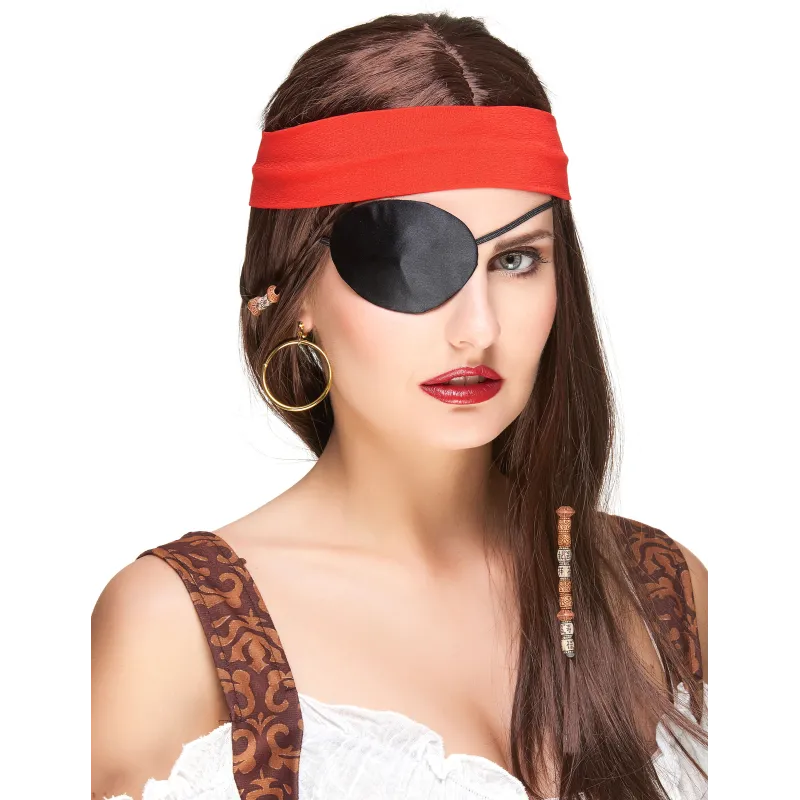 Cache-?il noir pirate adulte