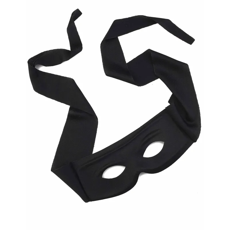 Loup noir justicier masqué adulte