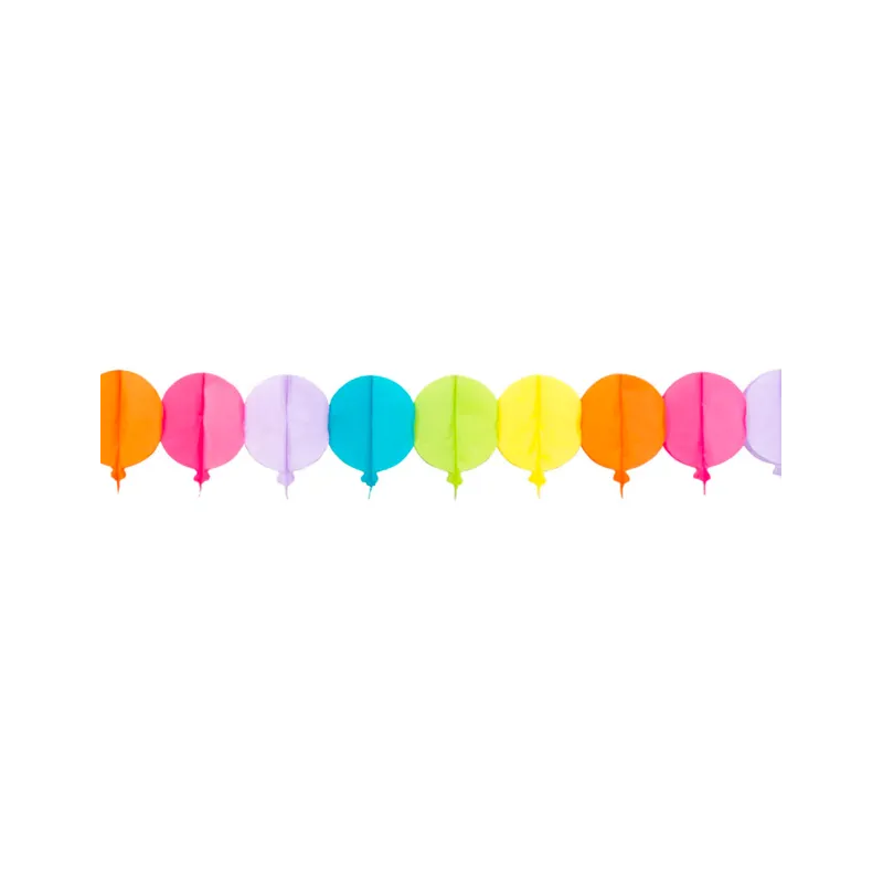 Guirlande ballons en papier 4 m