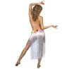 Jupe hawaïenne translucide longue adulte