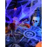 Toile d'araignée blanche avec araignées 100 g Halloween