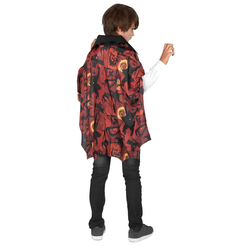 Déguisement vampire garçon jaune et rouge Halloween