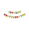 Guirlande Joyeux anniversaire découpée colorée