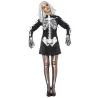 Déguisement squelette noir et blanc femme Halloween