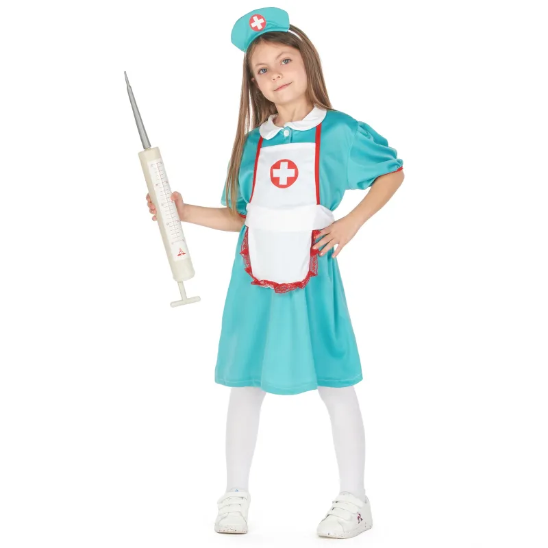 Déguisement infirmière vert fille