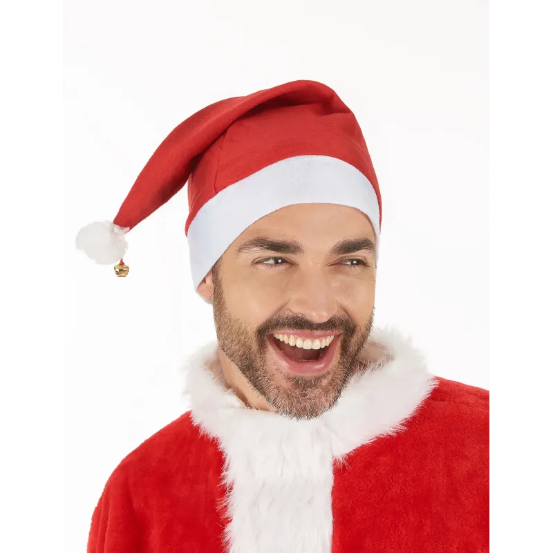 Bonnet de Noël avec grelot adulte