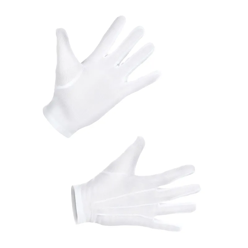 Gants courts blancs adulte