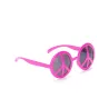 Lunettes hippie rose adulte