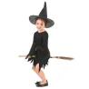 Déguisement noir de sorcière fille Halloween
