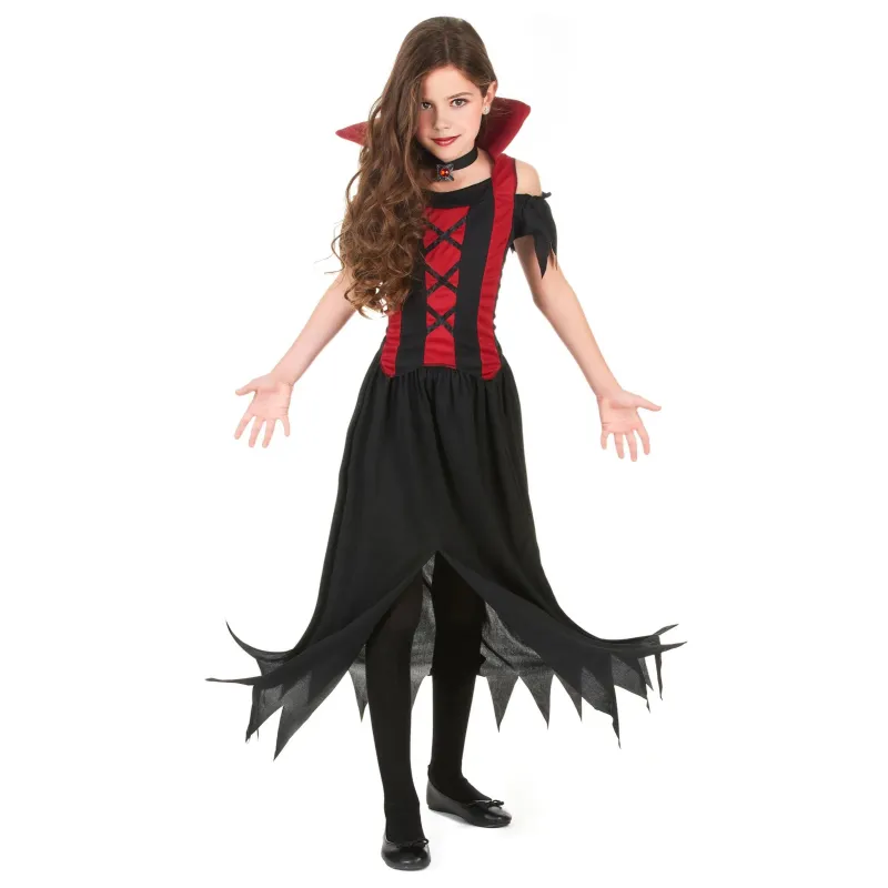 Déguisement vampire rouge fille Halloween